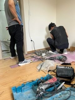 방 바닥 배관 탐지와 부분 보수 공사일지 48
