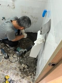 화장실 바닥 해체와 재시공 공사일지 50