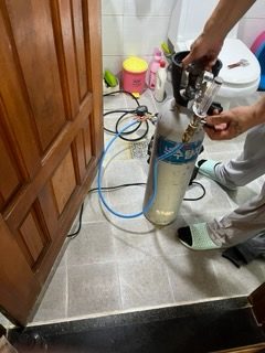 가압 시험과 가스 탐지 준비 공사일지 52